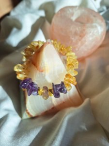 Precious stone bracelet - Handmade