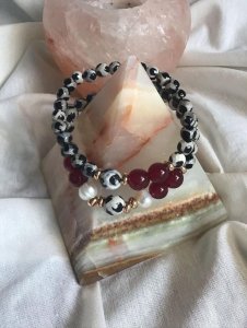 Precious stone bracelet - Handmade - Both