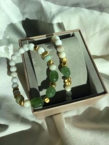 Precious stone bracelet - Handmade - Both